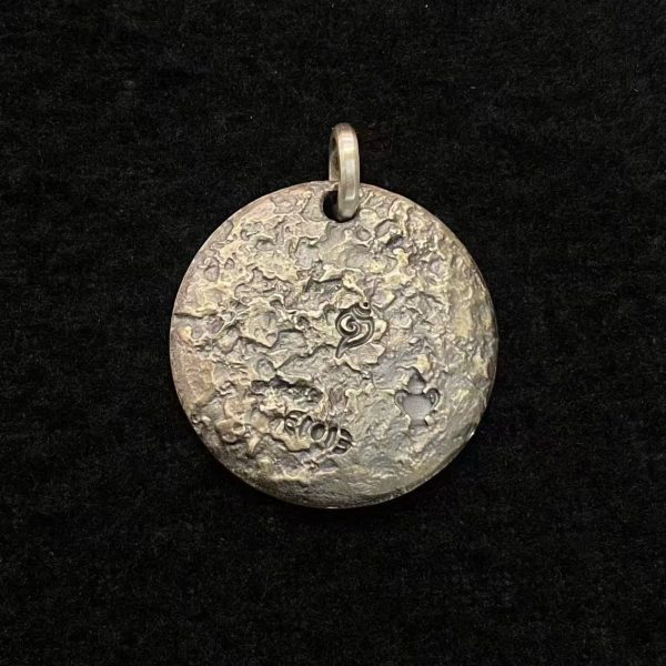 Tibetan Buddha Hand & Lotus Silver Pendant Necklace