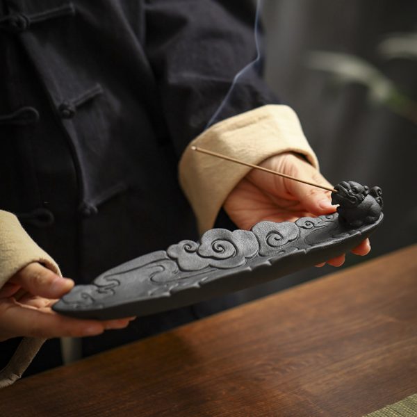Mysterious gifts Pi Xiu Cloud Ceramic Incense Holder