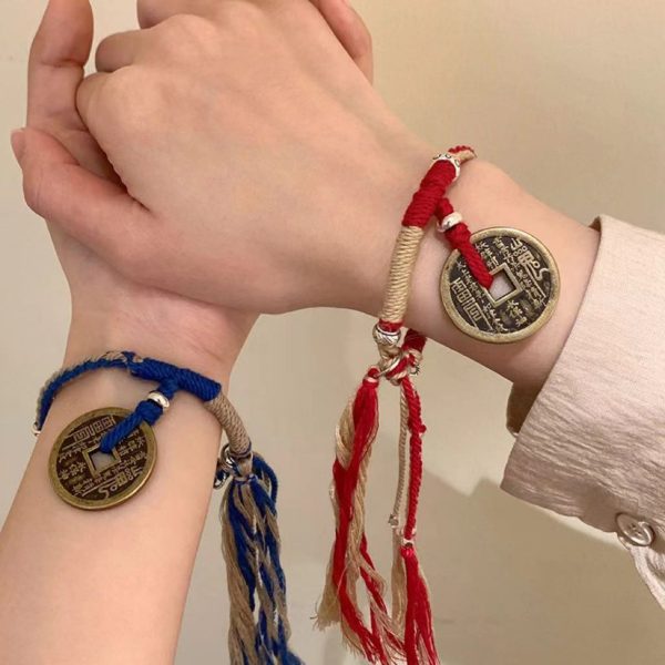 Mysterious gifts Tibetan Style Handmade Adjustable Ethnic Couple Bracelet