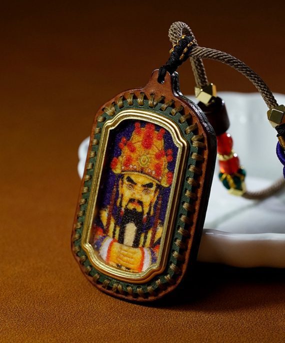 Mysterious gifts Tibetan Handmade Gemstone Thangka Buddha Pendant Necklace