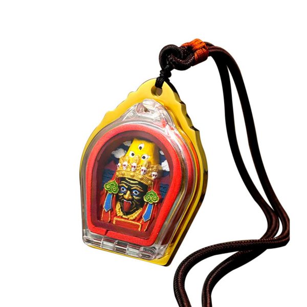 Mysterious gifts Hand-Carved Tibetan Buddhist Zakiram Pendant Necklace (Gawu Box)