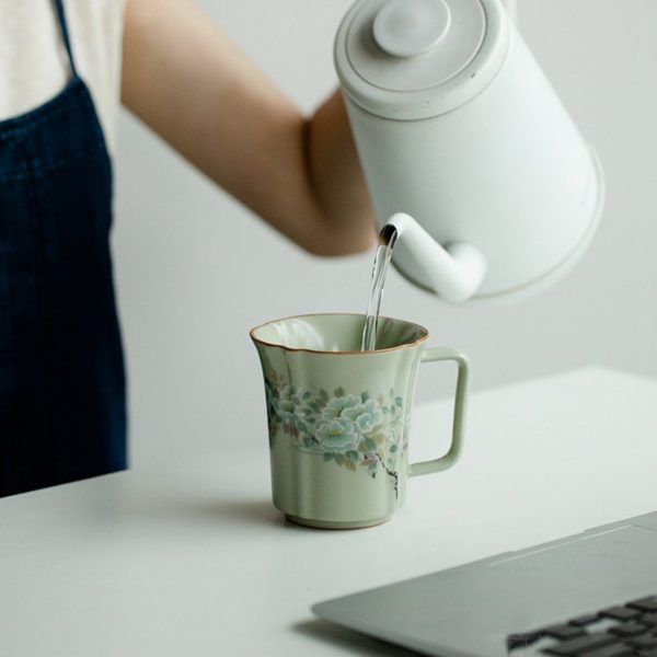 Mysterious gifts Ru Kiln Ceramic Retro Coffee Cup