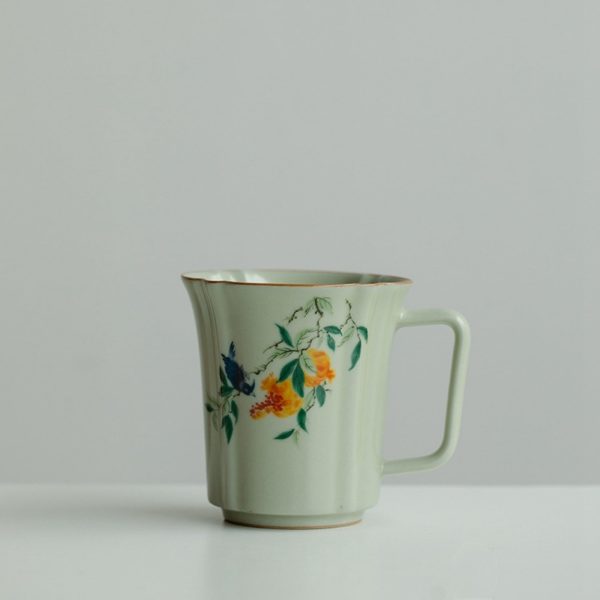 Mysterious gifts Ru Kiln Ceramic Retro Coffee Cup
