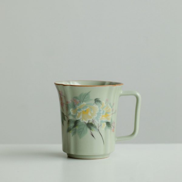 Mysterious gifts Ru Kiln Ceramic Retro Coffee Cup
