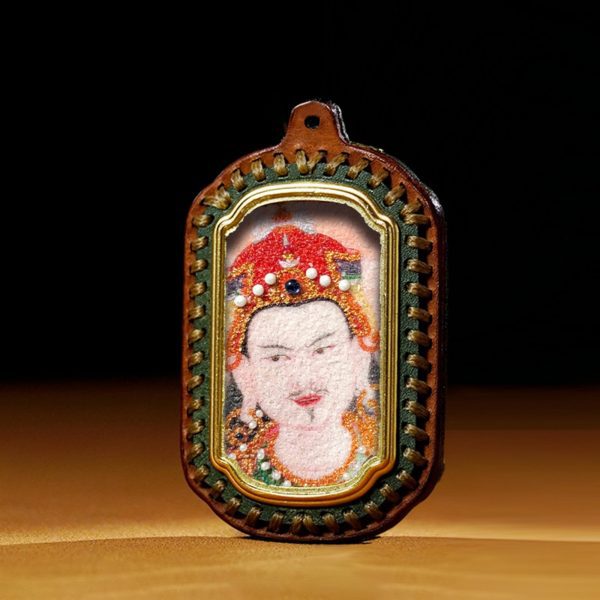 Mysterious gifts Tibetan Handmade Gemstone Thangka Buddha Pendant Necklace