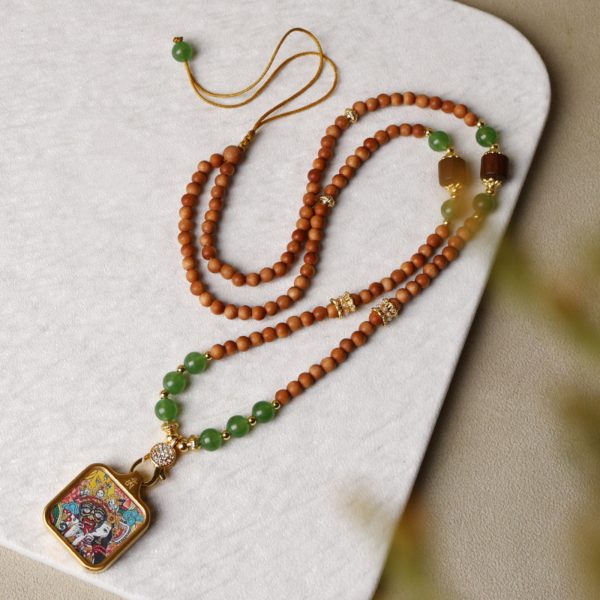 Sandalwood & Jade Thangka Pendant Replacement Chain