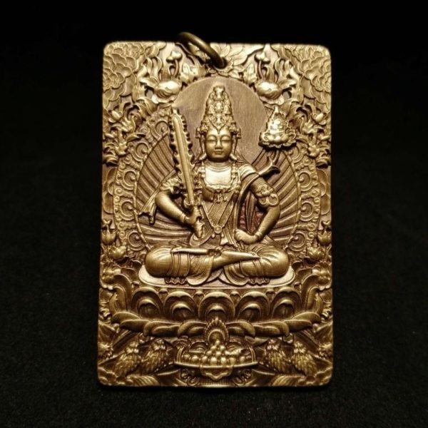 Tibetan Akashagarbha Brass Pendant Necklace