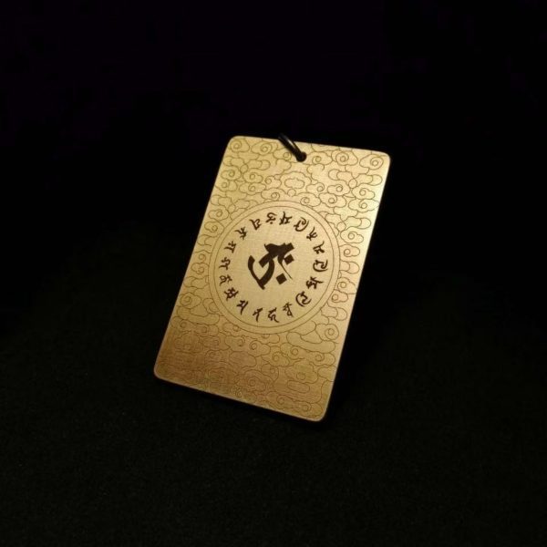 Tibetan Akashagarbha Brass Pendant Necklace