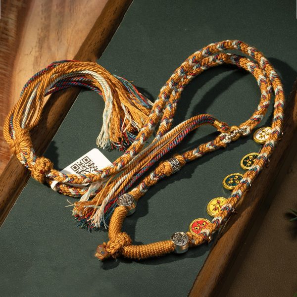 Tibetan Hand-Painted Zodiac Guardian Thangka Necklace