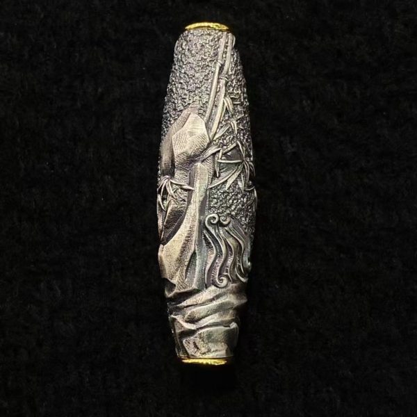Tibetan Tiger Silver Amulet Necklace