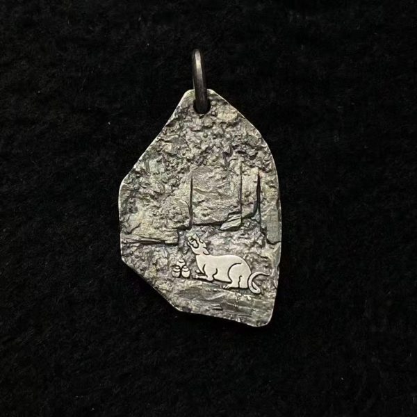 Tibetan Wealth Deity Pendant Necklace