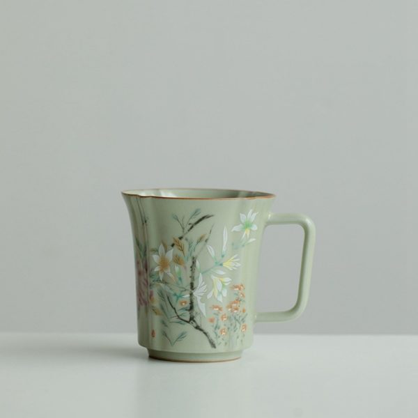 Mysterious gifts Ru Kiln Ceramic Retro Coffee Cup