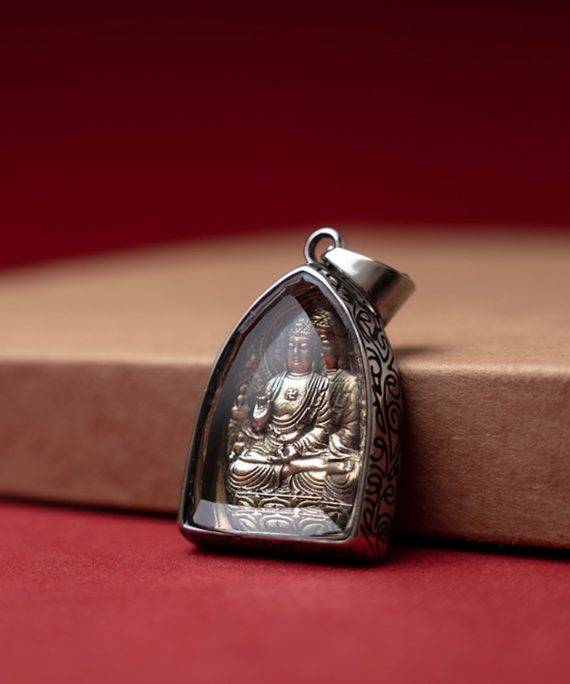 Chinese Zodiac Guardian Buddha Crystal Buddha Pendant