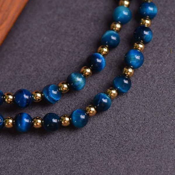 Natural Blue Crystal Handcrafted Thangka Pendant Replacement Chain