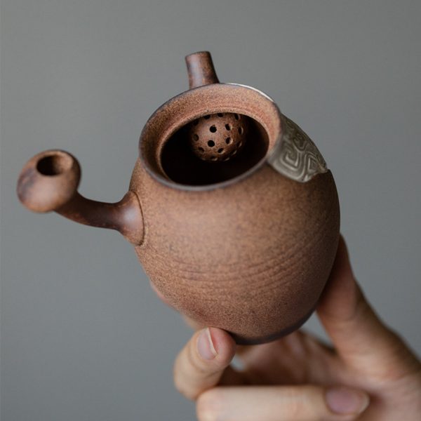 Mysterious gifts Taotie and Auspicious Clouds Handcrafted Ceramic Tea Set