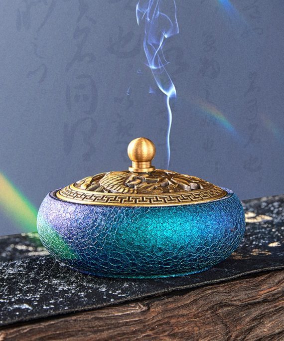 Mysterious gifts Hand-Forged Color-Changing Brass Incense Burner