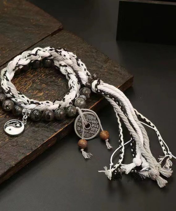 Mysterious gifts Tibetan Style Yin-Yang Handmade Couple Bracelet