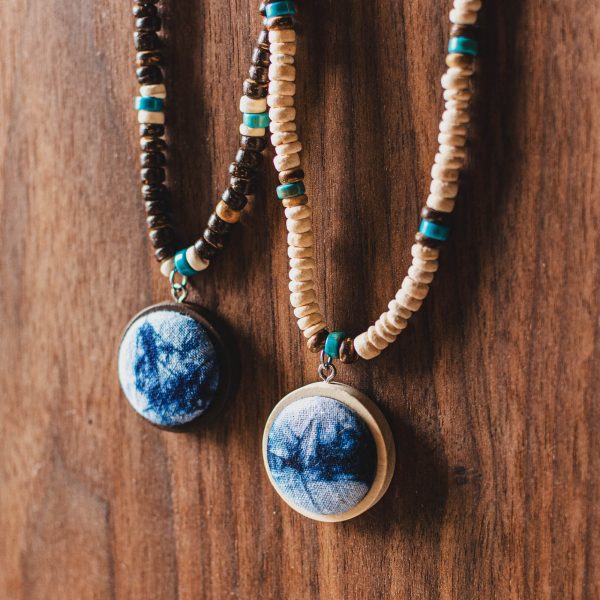 Mysterious gifts Miao Handmade Tie-Dye Necklace