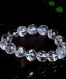Natural Rainbow White Crystal Prayer Beads Bracelet