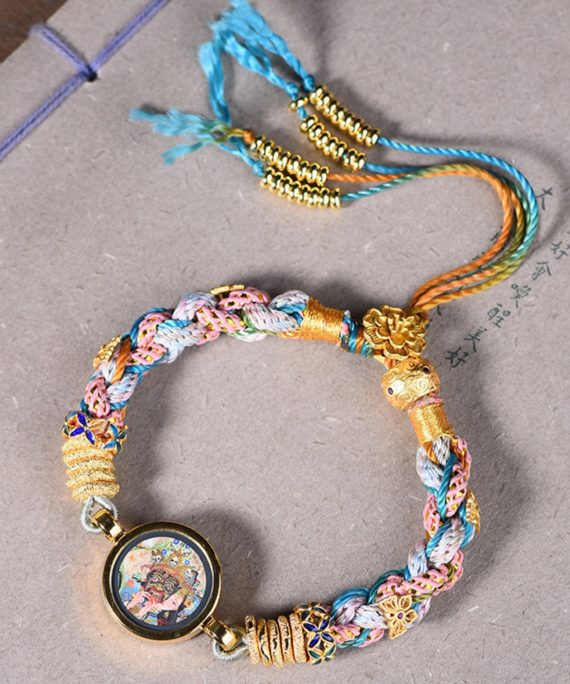 Handwoven Zakiram Tibetan Thangka Bracelet
