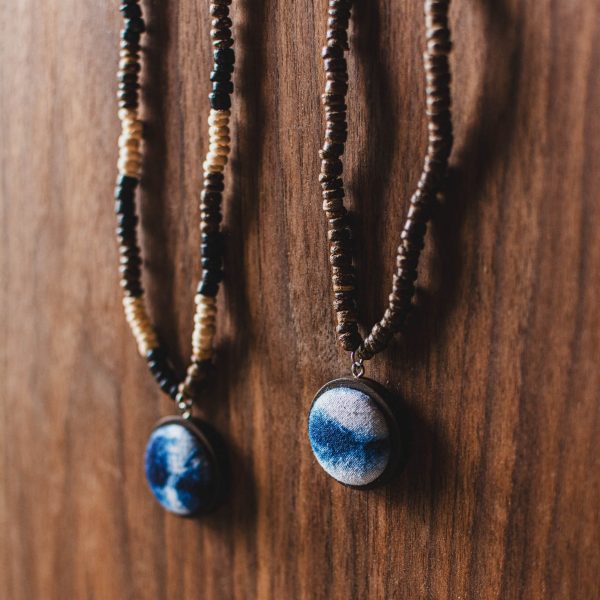 Mysterious gifts Miao Handmade Tie-Dye Necklace