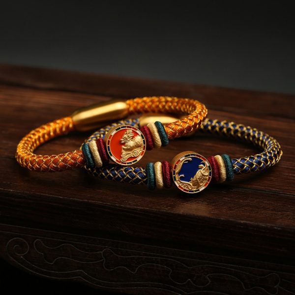Celestial Guardians Five Elements Cotton Cord Bracelet