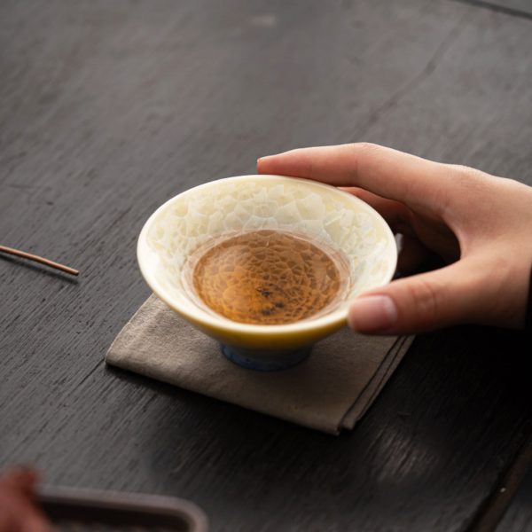 Mysterious gifts Crystal Glaze Handcrafted Ceramic Teacup