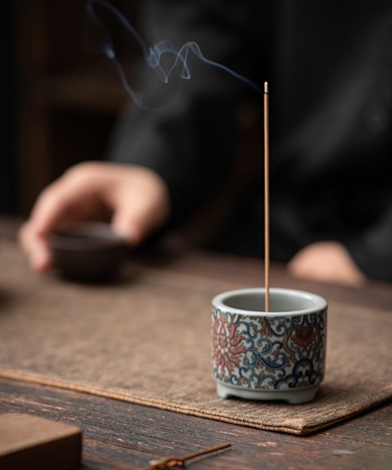 Mysterious gifts Enamel Ceramic Zen Incense Burner