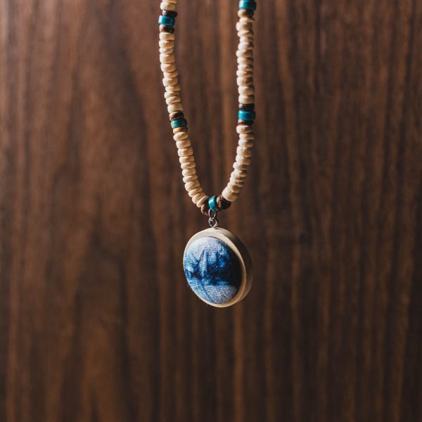Mysterious gifts Miao Handmade Tie-Dye Necklace