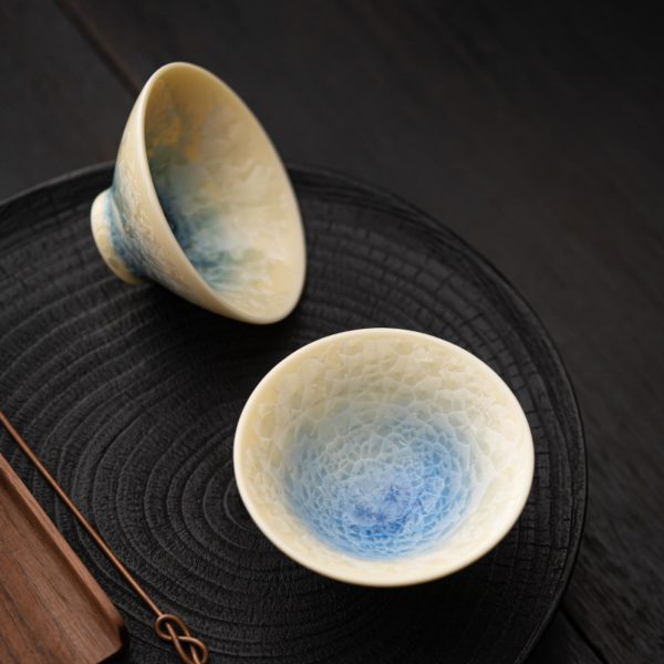 Mysterious gifts Crystal Glaze Handcrafted Ceramic Teacup