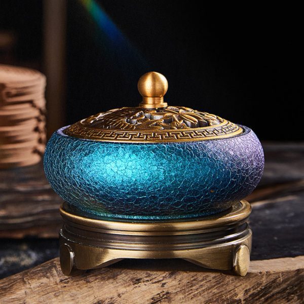 Mysterious gifts Hand-Forged Color-Changing Brass Incense Burner