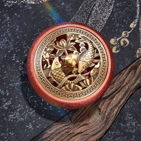 Mysterious gifts Hand-Forged Color-Changing Brass Incense Burner
