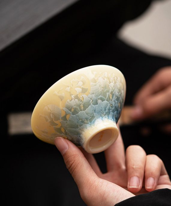 Mysterious gifts Crystal Glaze Handcrafted Ceramic Teacup