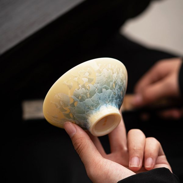 Mysterious gifts Crystal Glaze Handcrafted Ceramic Teacup