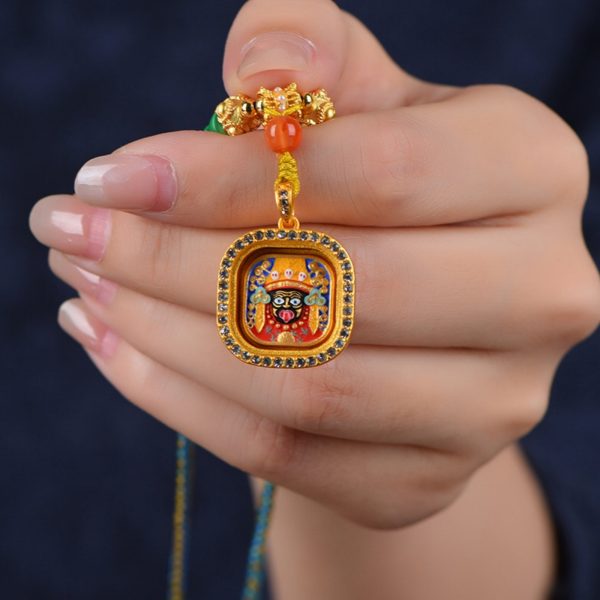 Zakiram Thangka Amulet Necklace