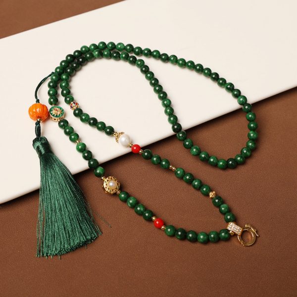 Crystal and Jade Mala Thangka Pendant Replacement Chain