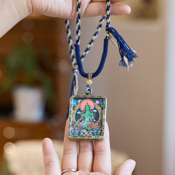 Zakiram Thangka Pendant Necklace