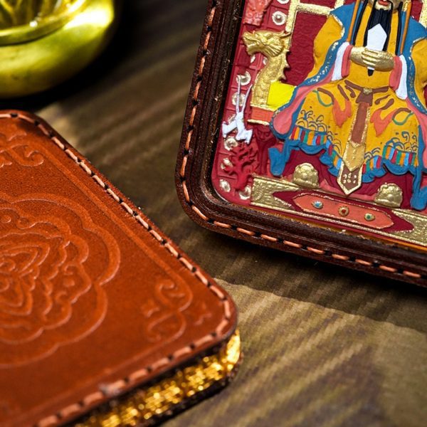 Hand-Painted 3D Thangka Buddha Pendant Necklace