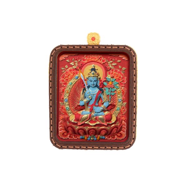 Hand-Painted 3D Thangka Buddha Pendant Necklace