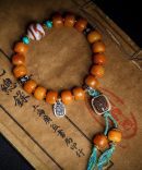 Handcrafted Tibetan Yak Bone Bead Zakiram Bracelet