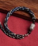 Harmony Koi Sterling Silver & Cotton Cord Bracelet