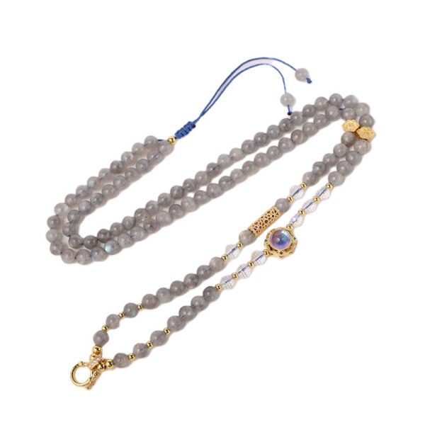 Natural Moonstone Mala Thangka Pendant Replacement Chain
