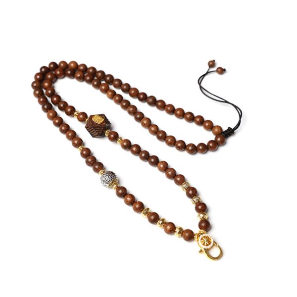 Natural Sandalwood Mala Thangka Pendant Replacement Chain