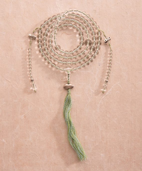 Nyingma Ritual Crystal Mala Necklace