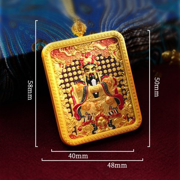 Mysterious gifts Hand-Carved Tibetan Thangka Buddha Pendant Necklace