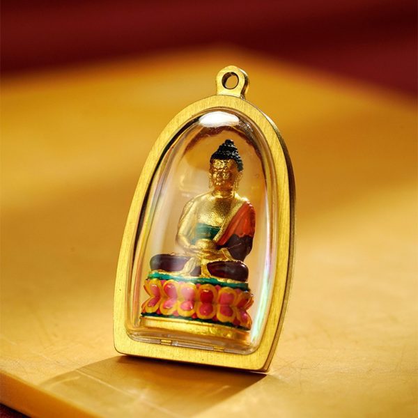 Mysterious giftsAura Hand-Carved Tibetan Buddha Pendant Necklace