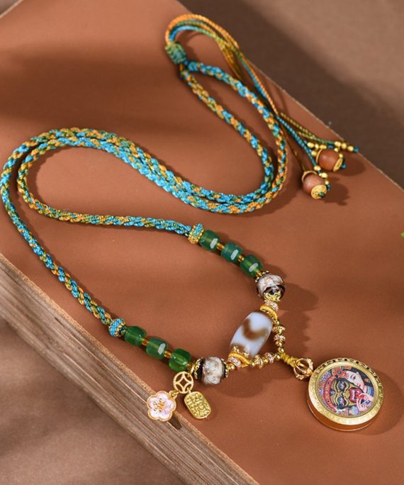 Mysterious gifts Handcrafted Zakiram Thangka Necklace