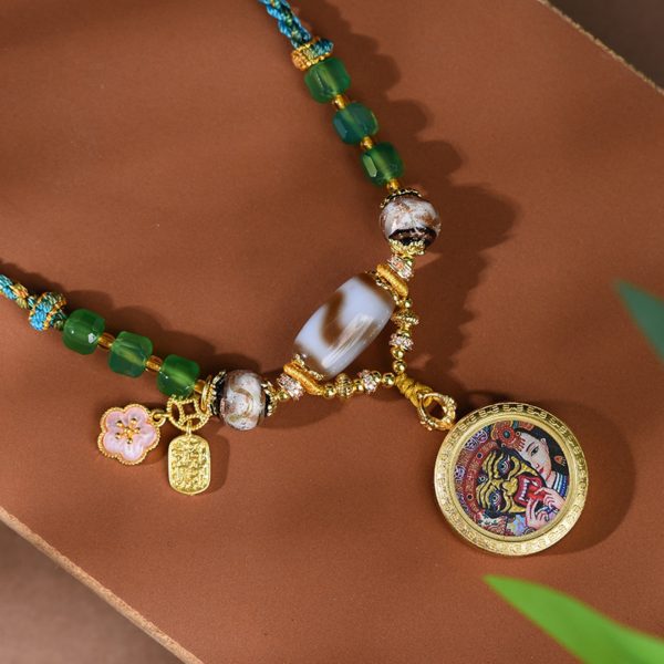 Mysterious gifts Handcrafted Zakiram Thangka Necklace