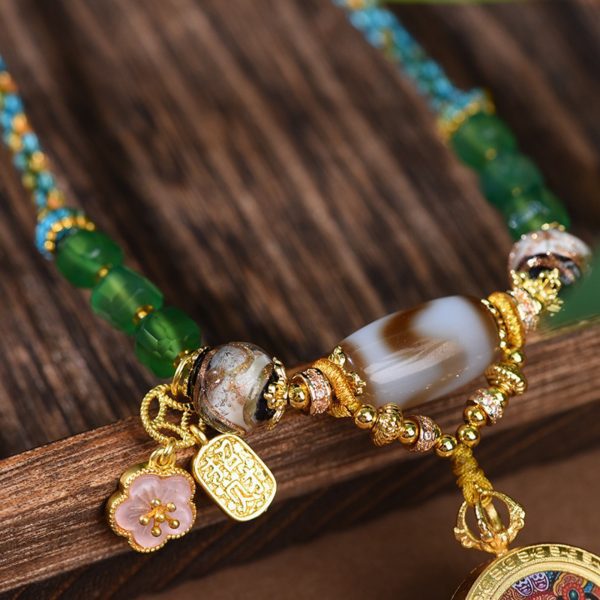 Mysterious gifts Handcrafted Zakiram Thangka Necklace