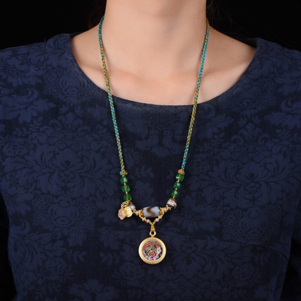 Mysterious gifts Handcrafted Zakiram Thangka Necklace
